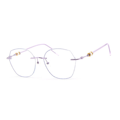 Model 6301 Blue Light Blocking Myopia Women's Eyeglasses Noble Pearl Purple Accessory Temples Prescription Glasses Optical Lenses for Women