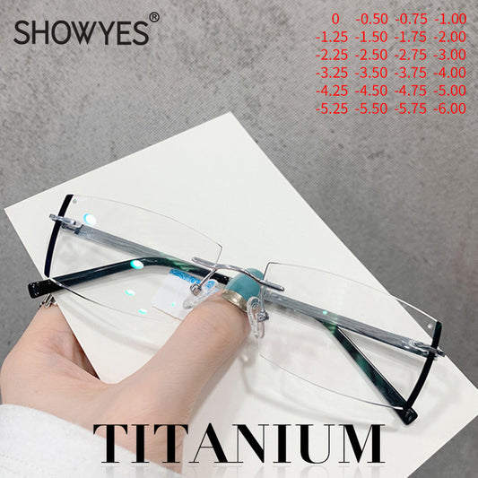 Model 1819 2020 NEW Royal Luxury Men Titanium Myopia Glasses Anti Blue Light Unisex Commercial Dignity Special Ti Prescription Eyeglasses