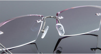 Model DG201 Gentleman Men Myopia Glasses Business Style Anti Blue Light Titanium Eyeglasses Custom Cylinder Prescription Computer Ti Eyewear