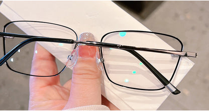 Model 8802 Casual Style Men Myopia Glasses Prescription Lens With Black Edge Rimless Eyglasses Anti Blue Light Optical Eyewear For Sight