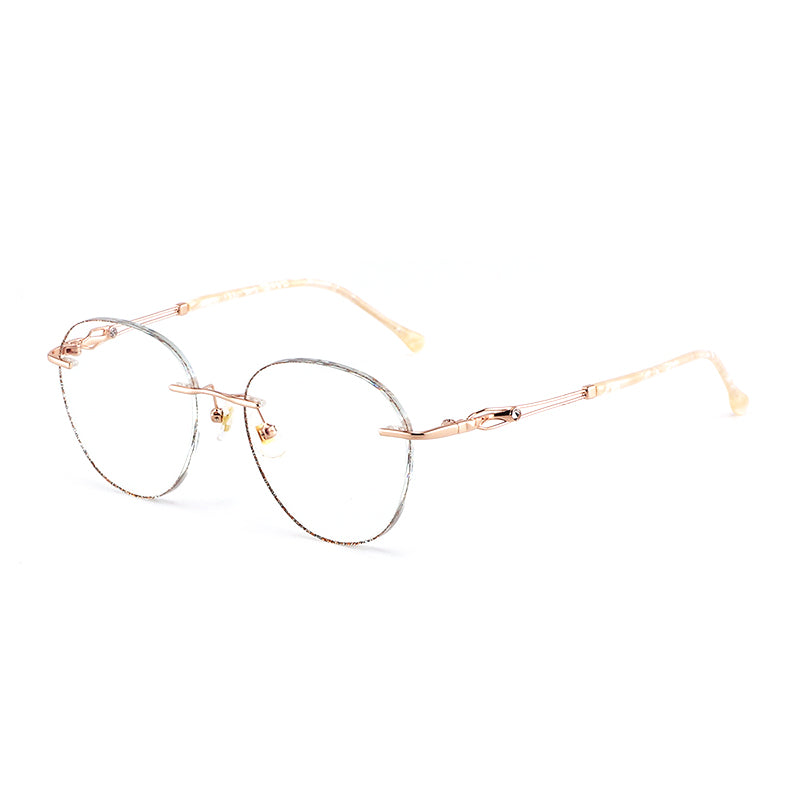 Model DG115 SHOWYES Oversized Oval Women Myopia Glasses Pectacles Optical Lenses Prescription Eyeglasses Hot Classic Ultralight Rimless